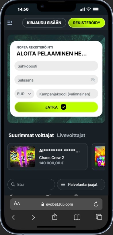 evobet app